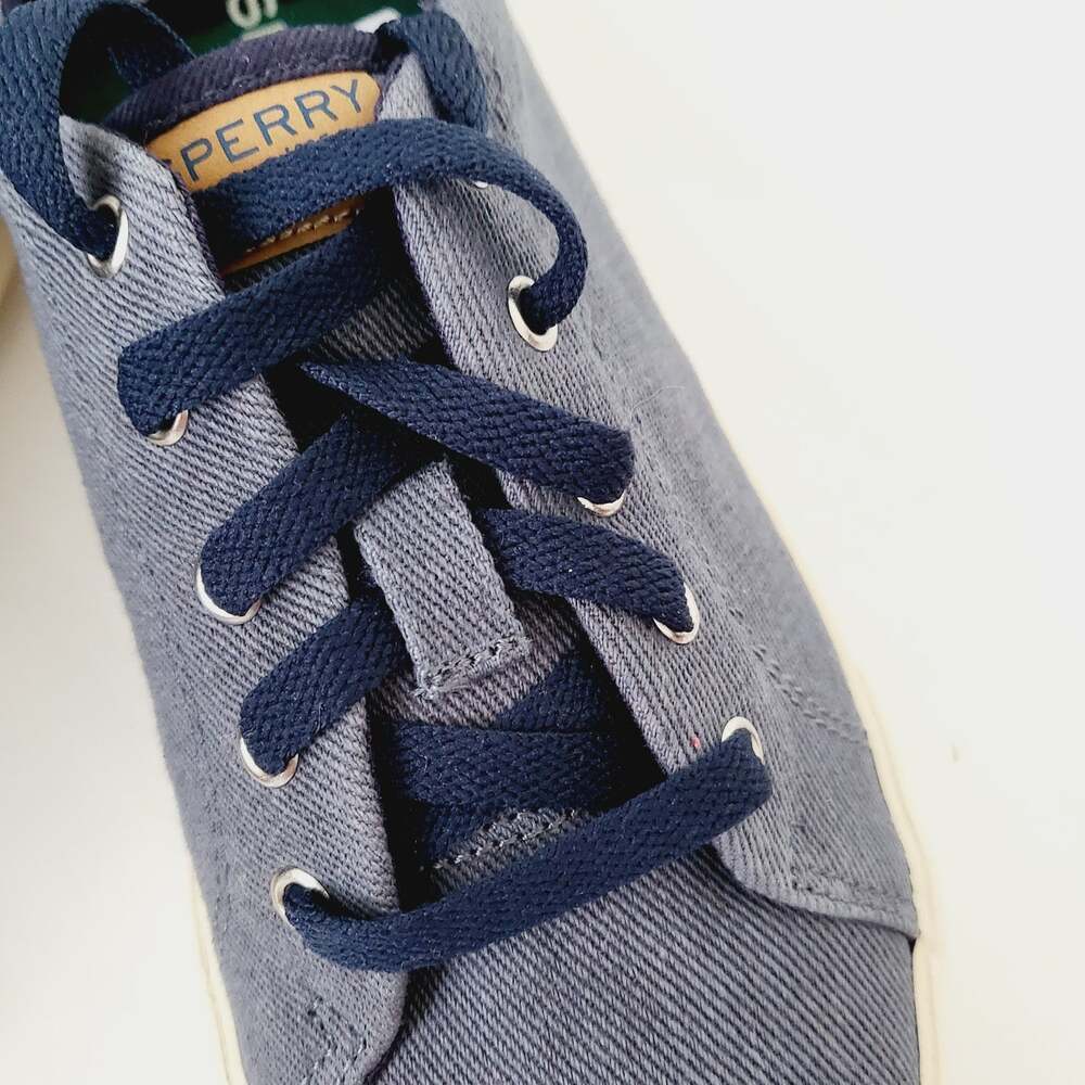 New Sperry striper canvas lace up size 3 youth - Picture 2 of 6